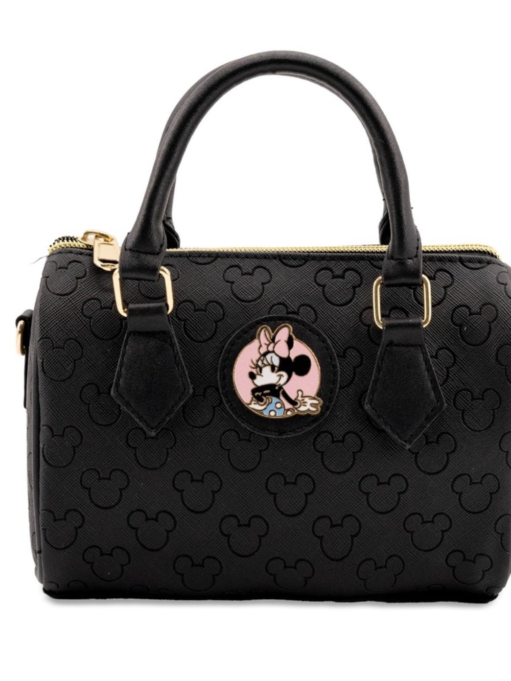 DISNEY Minnie Mouse Girl’s Mini Satchel Crossbody Bag  7” x 4.5” x 3” • Black